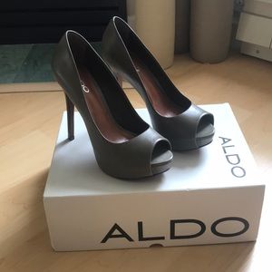 Aldo Whitsey Platform Peeptoe Heels